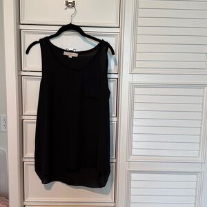 LOFT Elegant BlackSleeveless  Top. Small